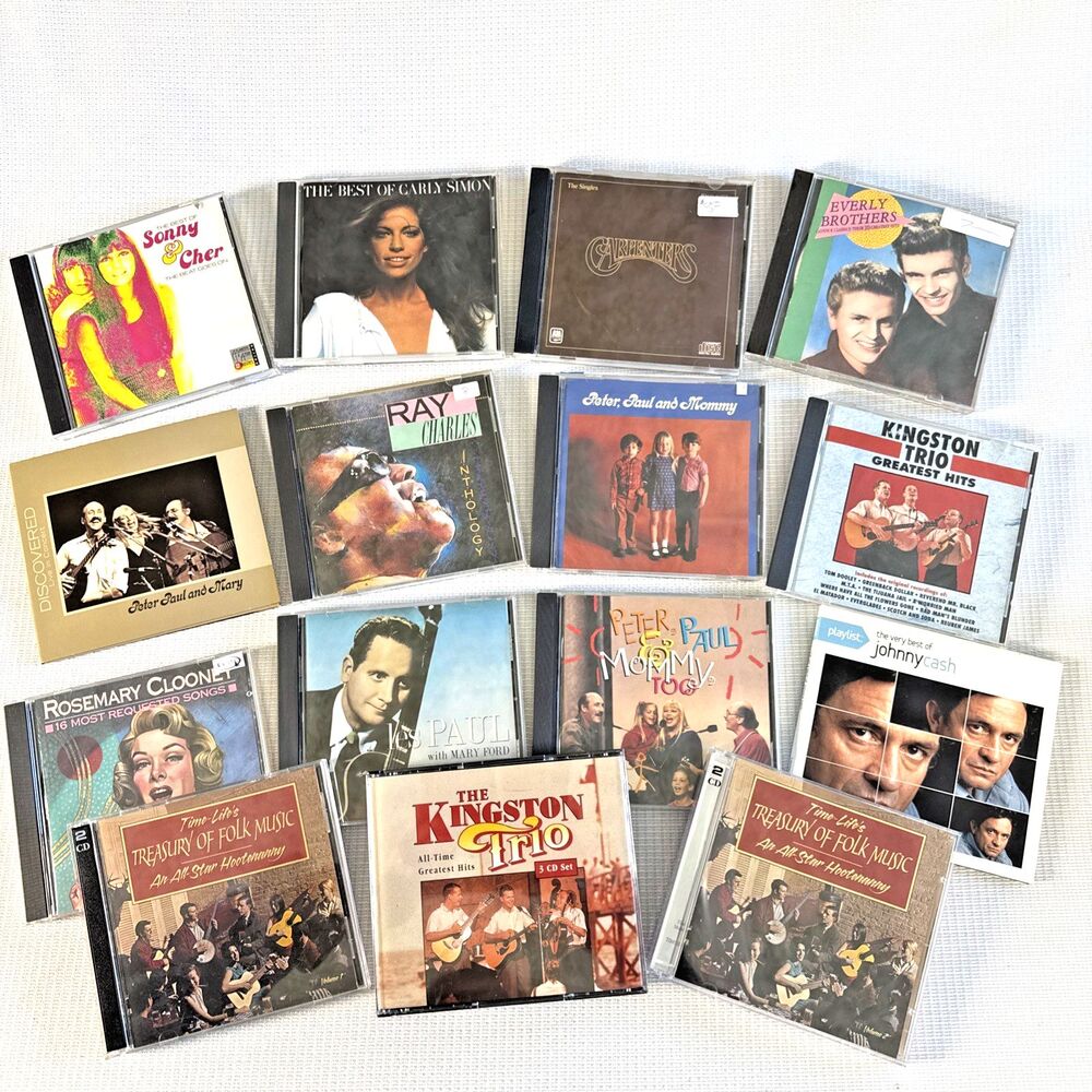 Lot of 15+ Awesome Vintage Music CDs - Oldies but goodies, Folk, Soft Rock
